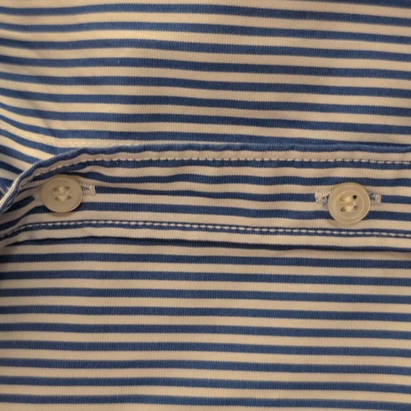 J. Crew XS Blue and White Striped Button Down - Picture 4 of 7